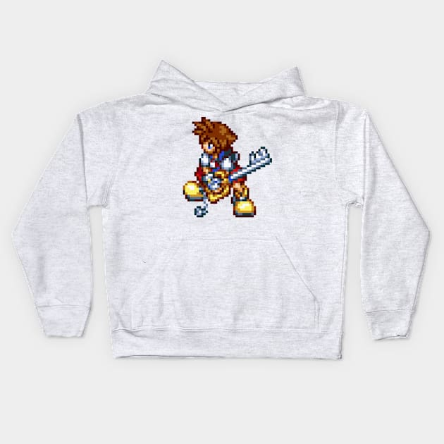 Fighting Sora Sprite Kids Hoodie by SpriteGuy95